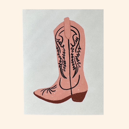 Cowgirl Boot Card