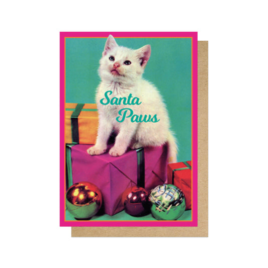 Santa Paws Christmas Card