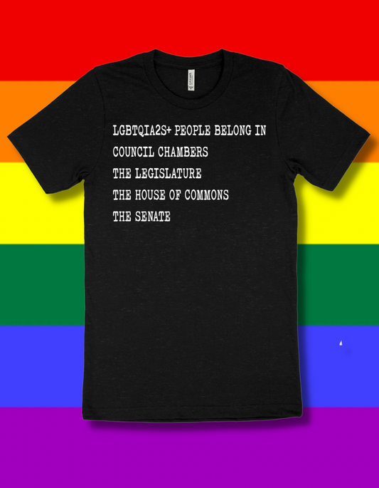 Madame Premier LGBTQIA2S+ People Belong In Politics Adult T-Shirt