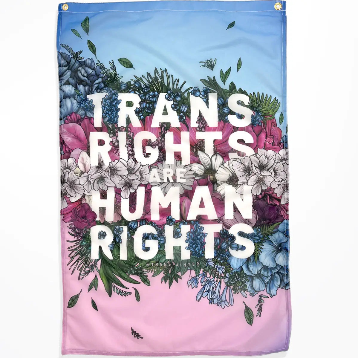 Trans Rights Are Human Rights Flag