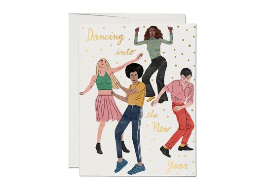 Dancing Into The New Year Card