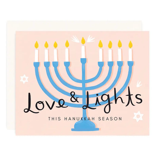 Love and Lights Hanukkah Card
