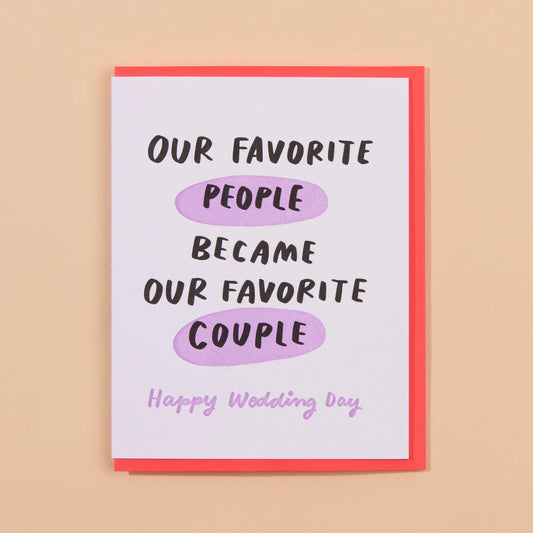 Favorite People Favorite Couple Card